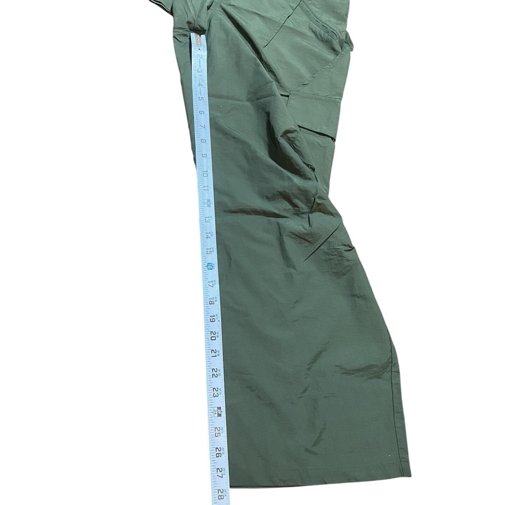 Halara Casual Cargo Wide Leg Army Green Pants NWT Size Small Side Pockets - Picture 8 of 10